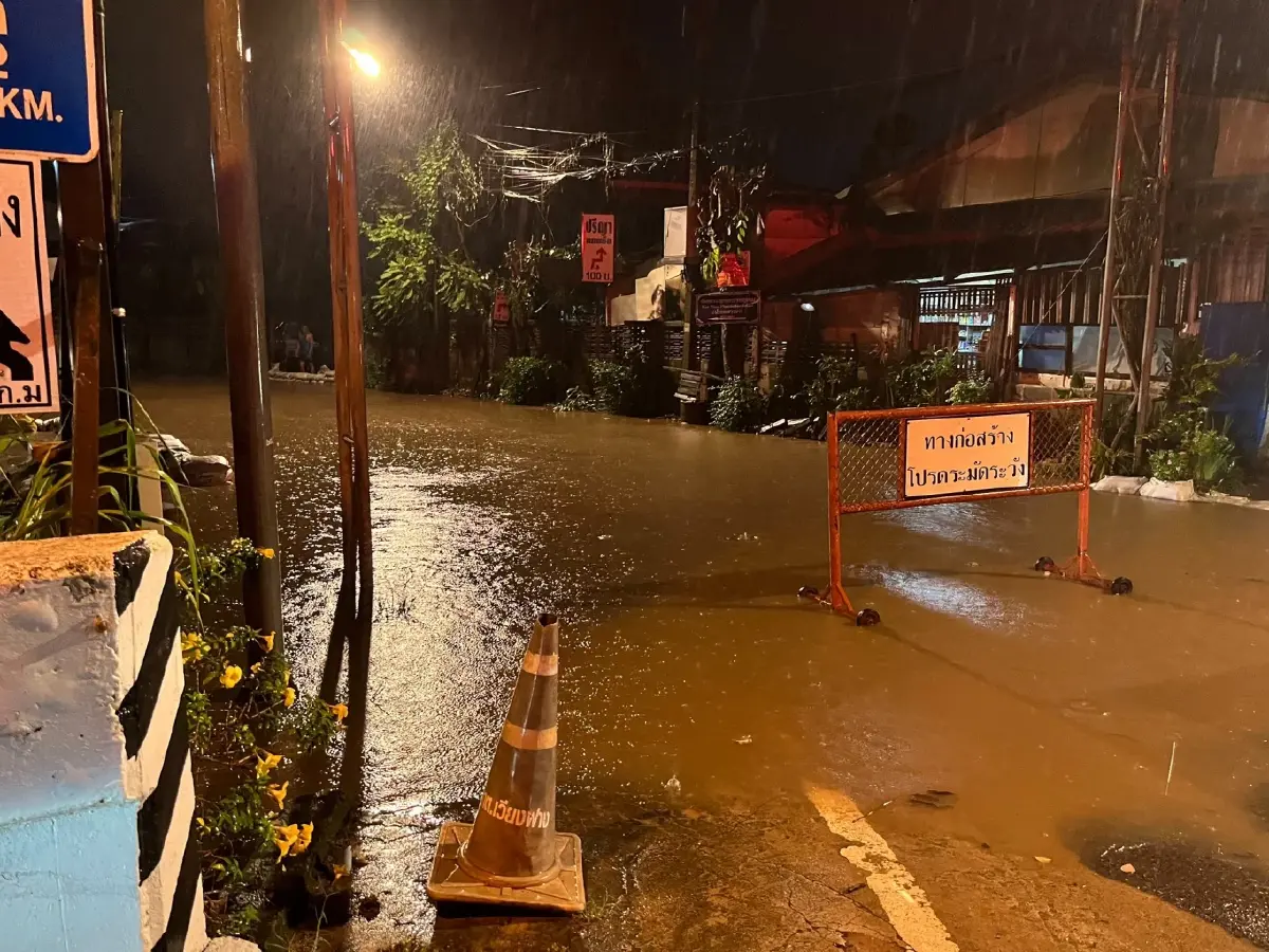 ฝาง-แม่อาย เชียงใหม่ น้ำท่วมหนักสุด น้ำเกินวิกฤตแดง ระวังดินถล่ม