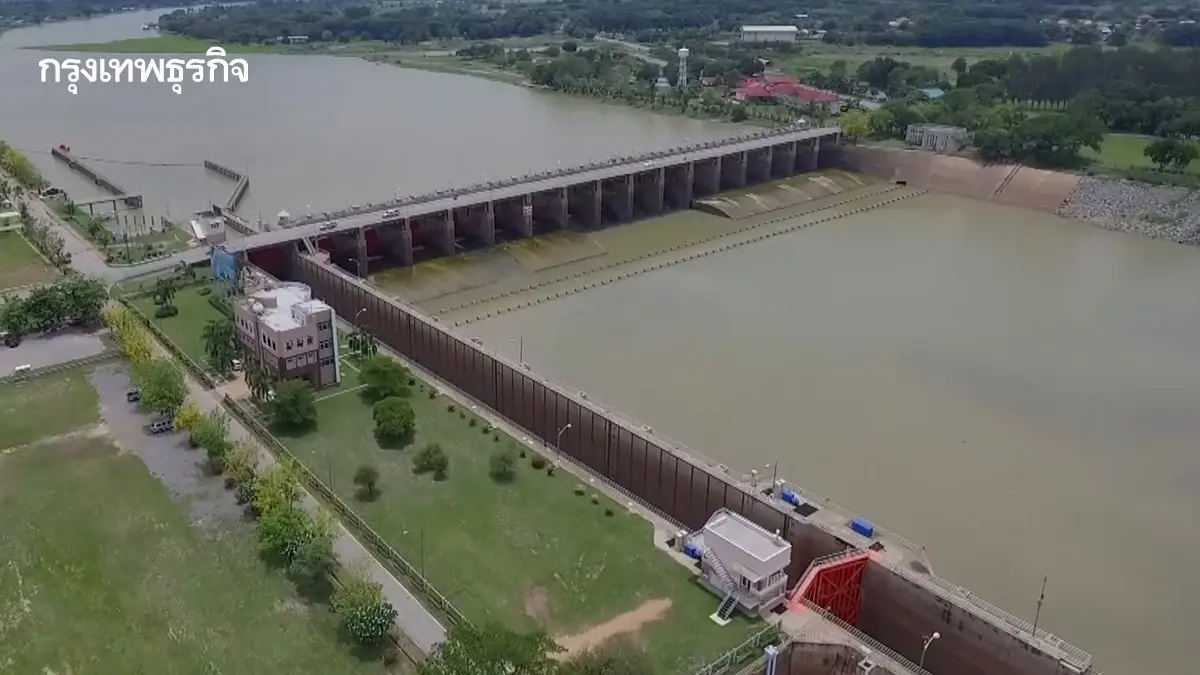เขื่อนเจ้าพระยาล่าสุด ปรับการระบายน้ำ ท้ายเขื่อน 10 จุด น้ำเพิ่มสูง