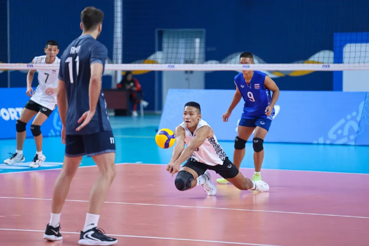 Asian Youth Games 2025 ถ่ายทอดสดวอลเลย์บอลชาย 'ทีมชาติไทย พบ จีน'
