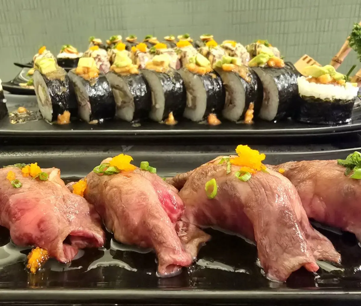 'บุฟเฟ่ต์แซลมอน' + 'บุฟเฟ่ต์เนื้อวากิว' ราคาดี อิ่มคุ้ม ที่ Ventisi