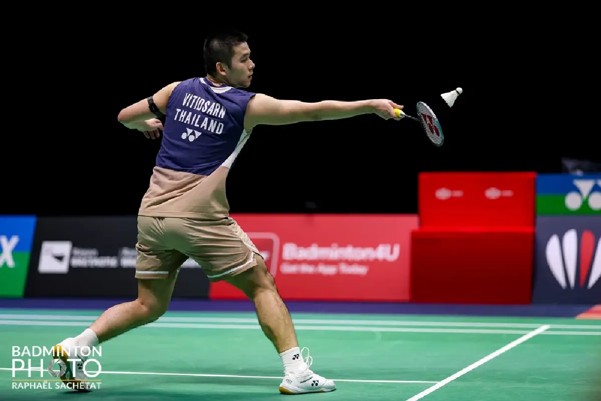 LIVE ถ่ายทอดสดแบดมินตัน วิว กุลวุฒิ พบ คริสโต โปปอฟ French Open 2025