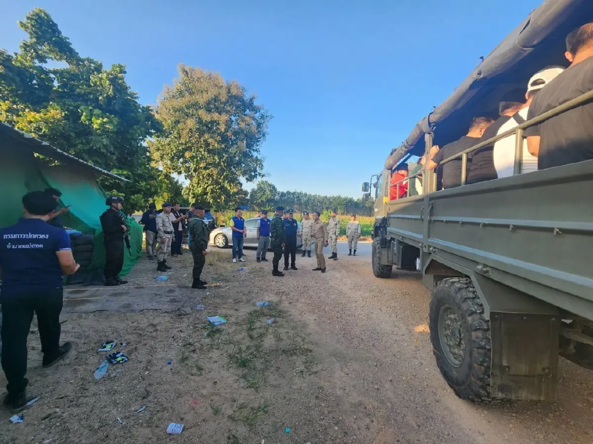 ไทยจับ 91 ต่างชาติ หนีตายข้ามแม่น้ำเมย เมียนมากวาดล้างคอลเซ็นเตอร์