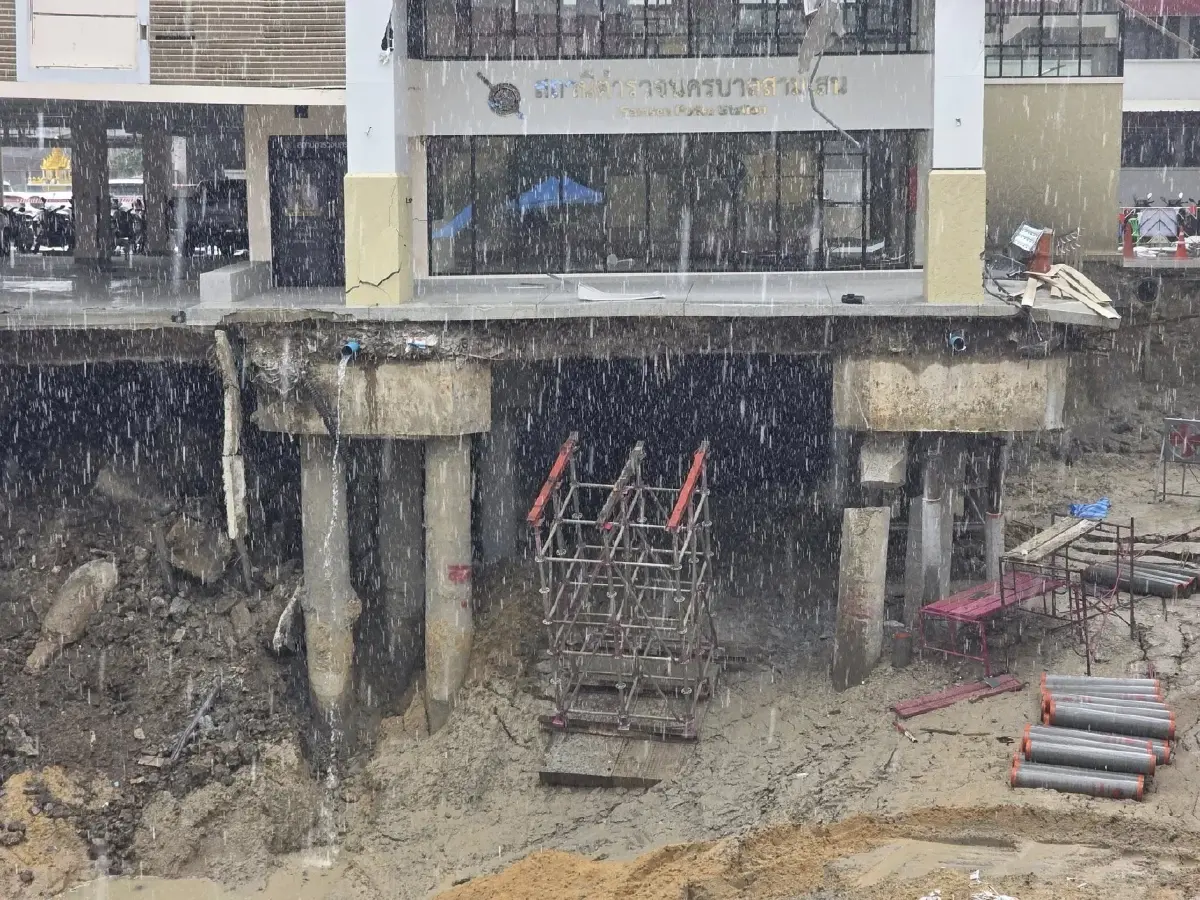 เตรียมรื้ออาคาร สน.สามเสน เหตุไม่ปลอดภัย เลื่อนเปิดจราจรไม่มีกำหนด