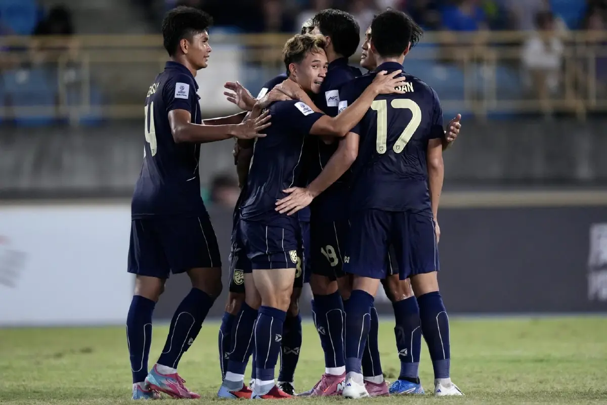 ผลบอลวันนี้ ทีมชาติไทย ชนะ ไชนีส ไทเป 6-1 คัดเอเชียนคัพ 2027 นัดที่สี่