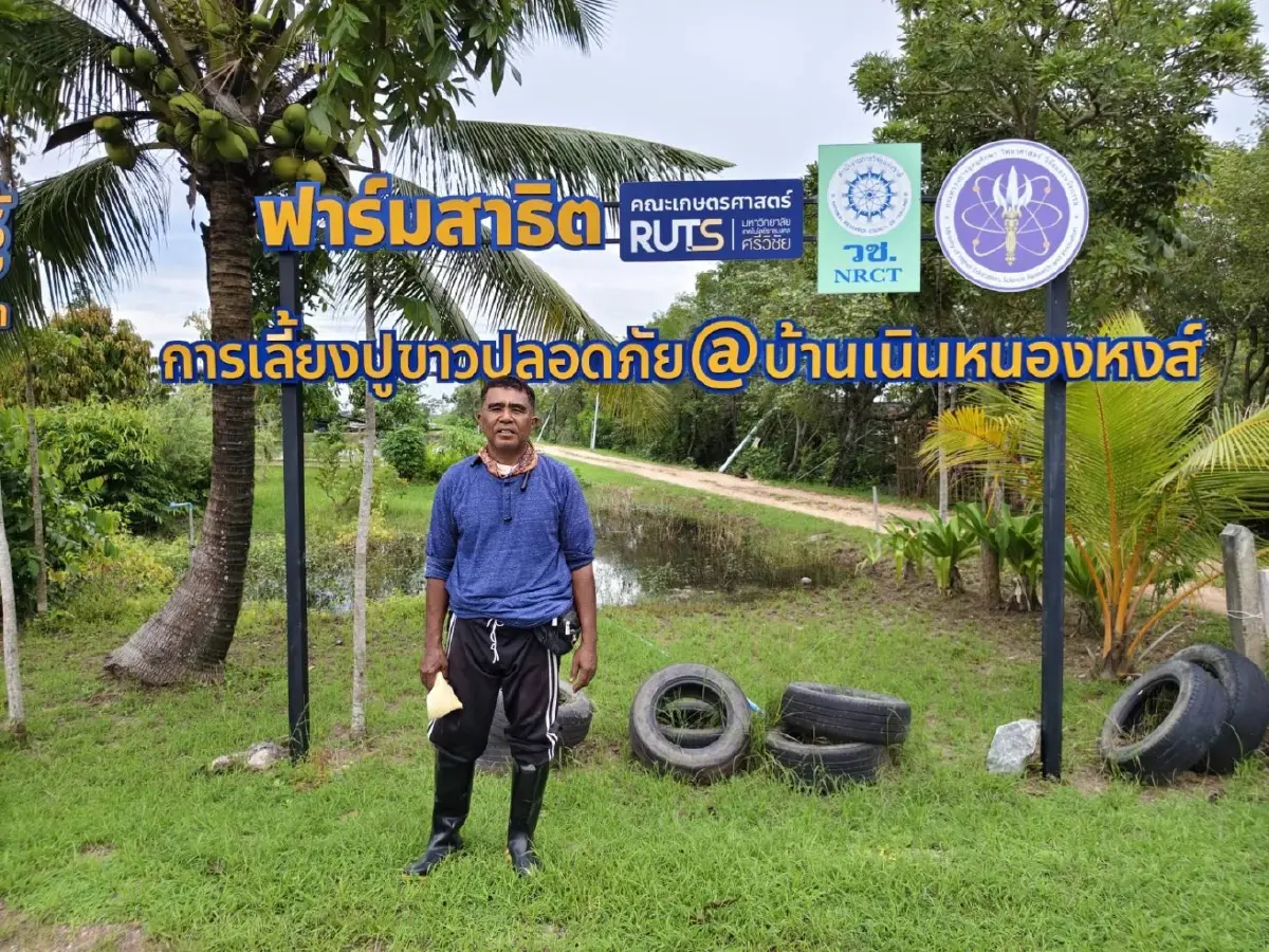 ‘ปูขาวอินทรีย์’  สินค้าเศรษฐกิจตัวใหม่ สร้างมูลค่าและเพิ่มรายได้ให้เกษตรกร