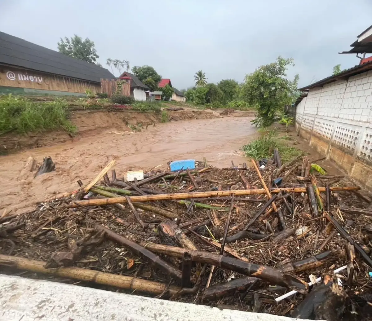 ฝาง-แม่อาย เชียงใหม่ น้ำท่วมหนักสุด น้ำเกินวิกฤตแดง ระวังดินถล่ม