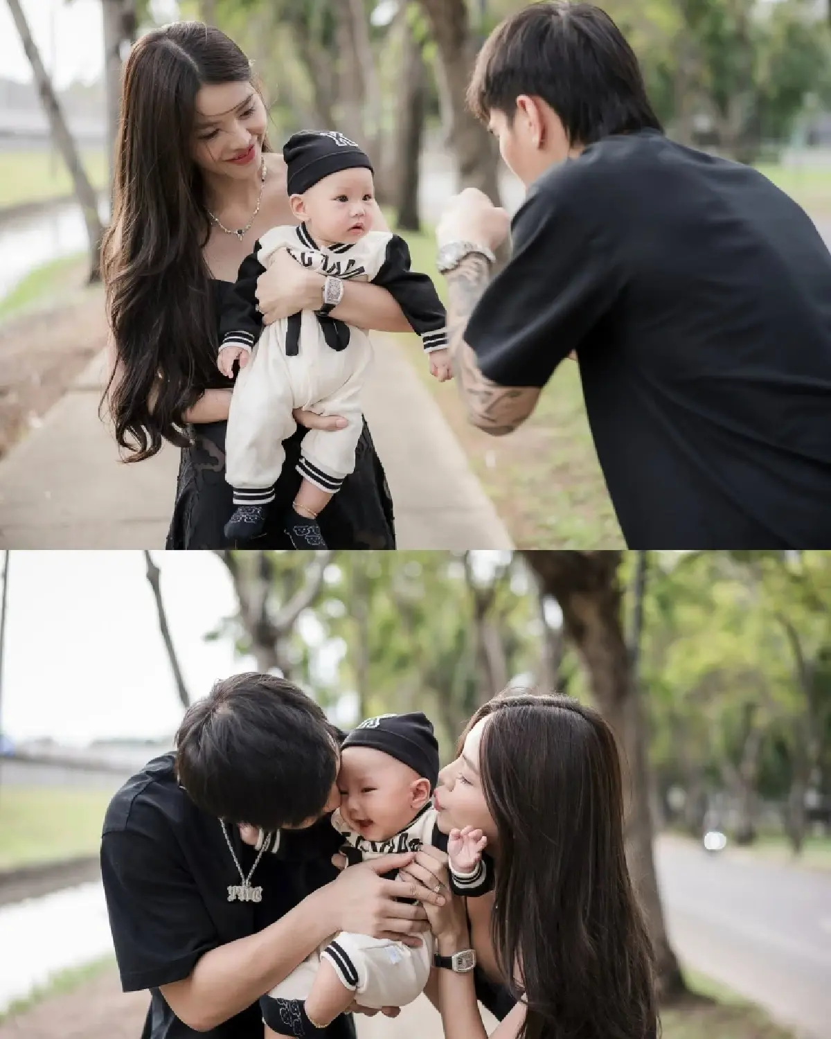 แห่ยินดี 'ตะวันฉาย' นักมวยดัง ควงแฟนสาวเข้าพิธีวิวาห์ พร้อมเปิดตัวลูกชาย