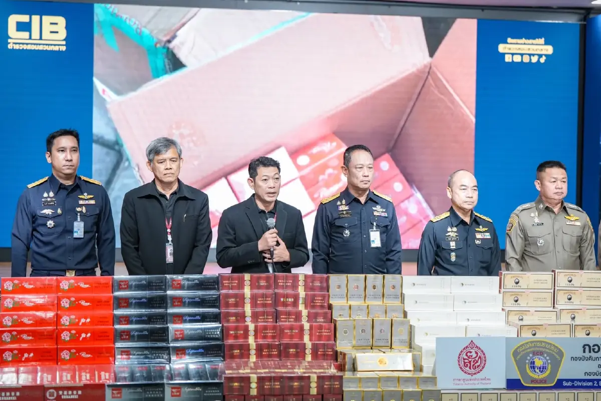 CIB ทลายรัง บุหรี่เถื่อน ยึดของกลาง 65,000 ซอง ย่านรัชดา-ลาดพร้าว