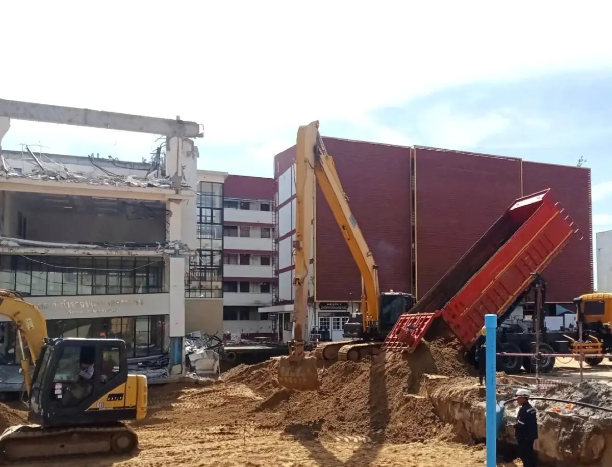 รฟม.เผยคืบหน้าถนนทรุดสามเสน ถมทรายแล้วกว่า 8,200 ลบ.ม.