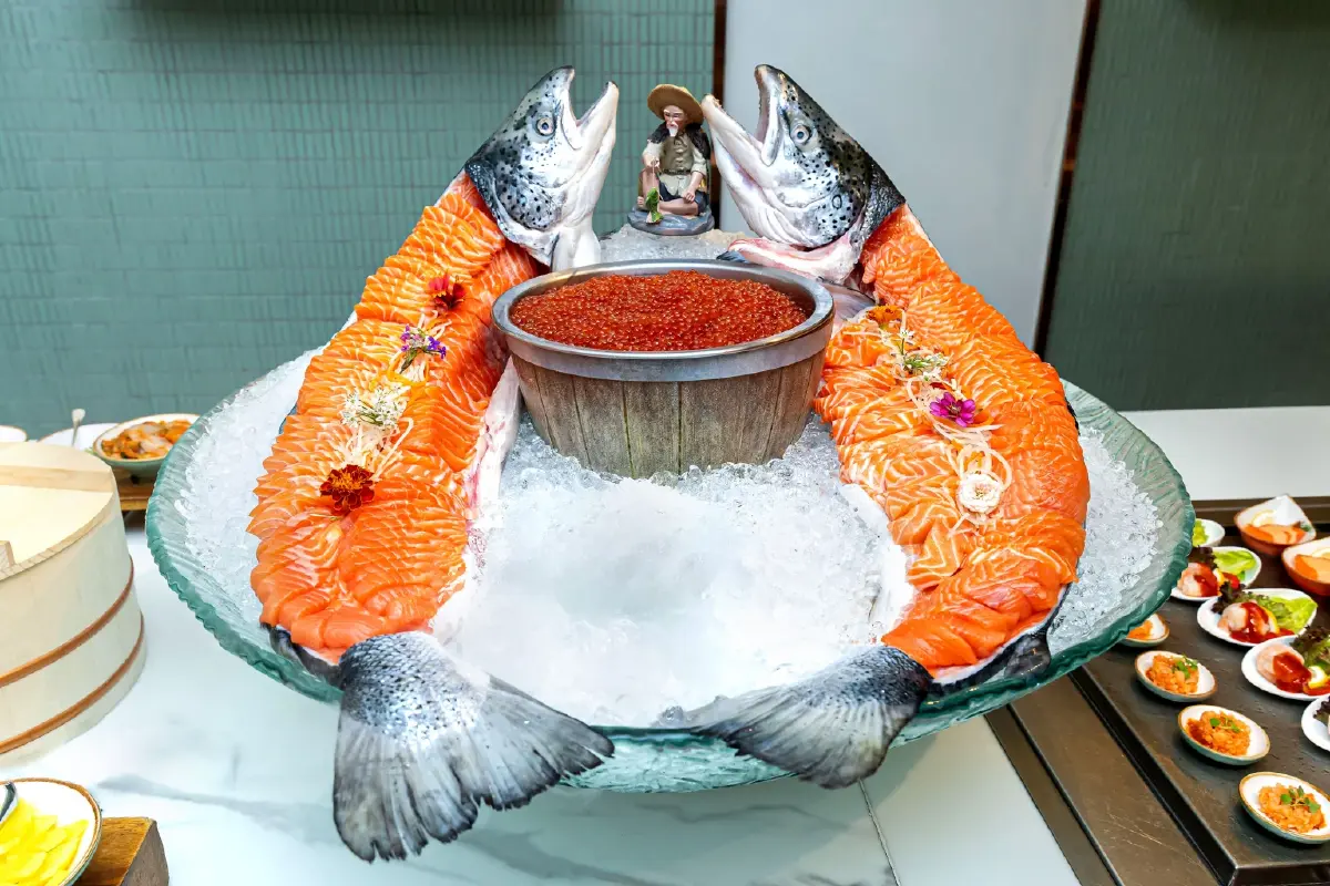 'บุฟเฟ่ต์แซลมอน' + 'บุฟเฟ่ต์เนื้อวากิว' ราคาดี อิ่มคุ้ม ที่ Ventisi