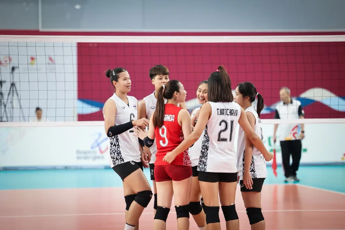 ถ่ายทอดสดวอลเลย์บอลหญิง 'ไทย พบ อินโดนีเซีย' รอบรอง Asian Youth Games 2025