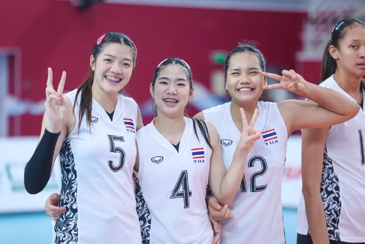 LIVE ถ่ายทอดสดวอลเลย์บอลหญิง ทีมชาติไทย พบ จีน Asian Youth Games 2025 ดูสด