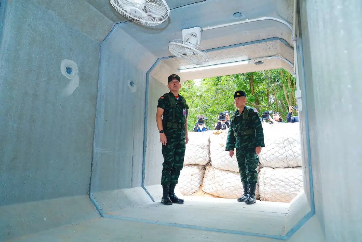 กองทัพ เร่งสร้างหลุมหลบภัย สระแก้ว คืบ 32% พร้อมเคลียร์ทุ่นระเบิด