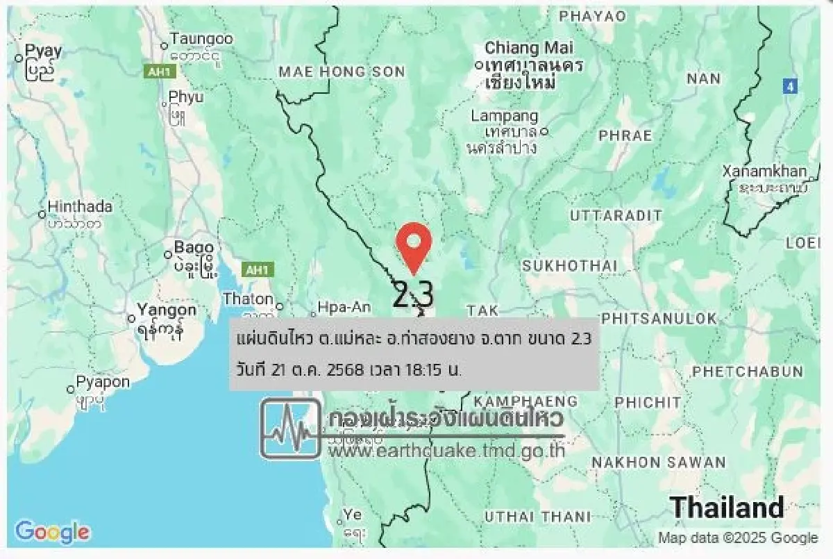 ไทยแผ่นดินไหววันนี้ จับตา 2 วันติด แรงขึ้นพื้นที่เดิม