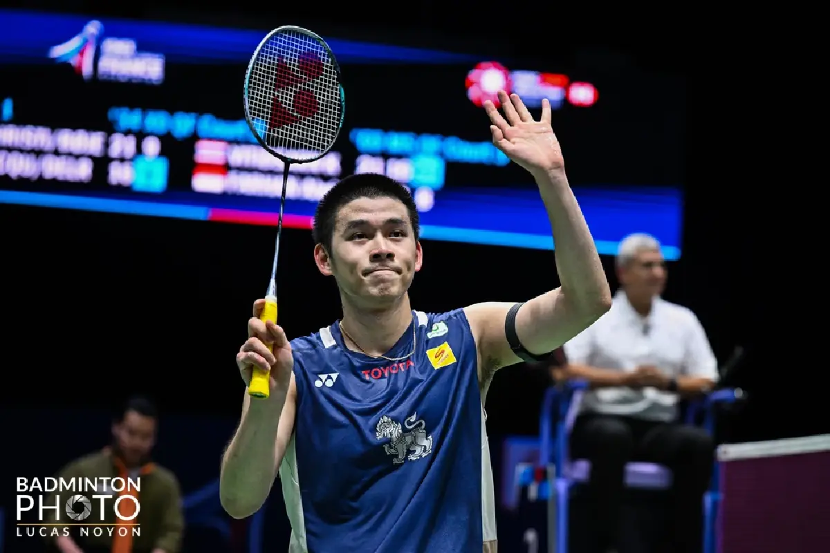 LIVE ถ่ายทอดสดแบดมินตัน วิว กุลวุฒิ พบ คริสโต โปปอฟ French Open 2025