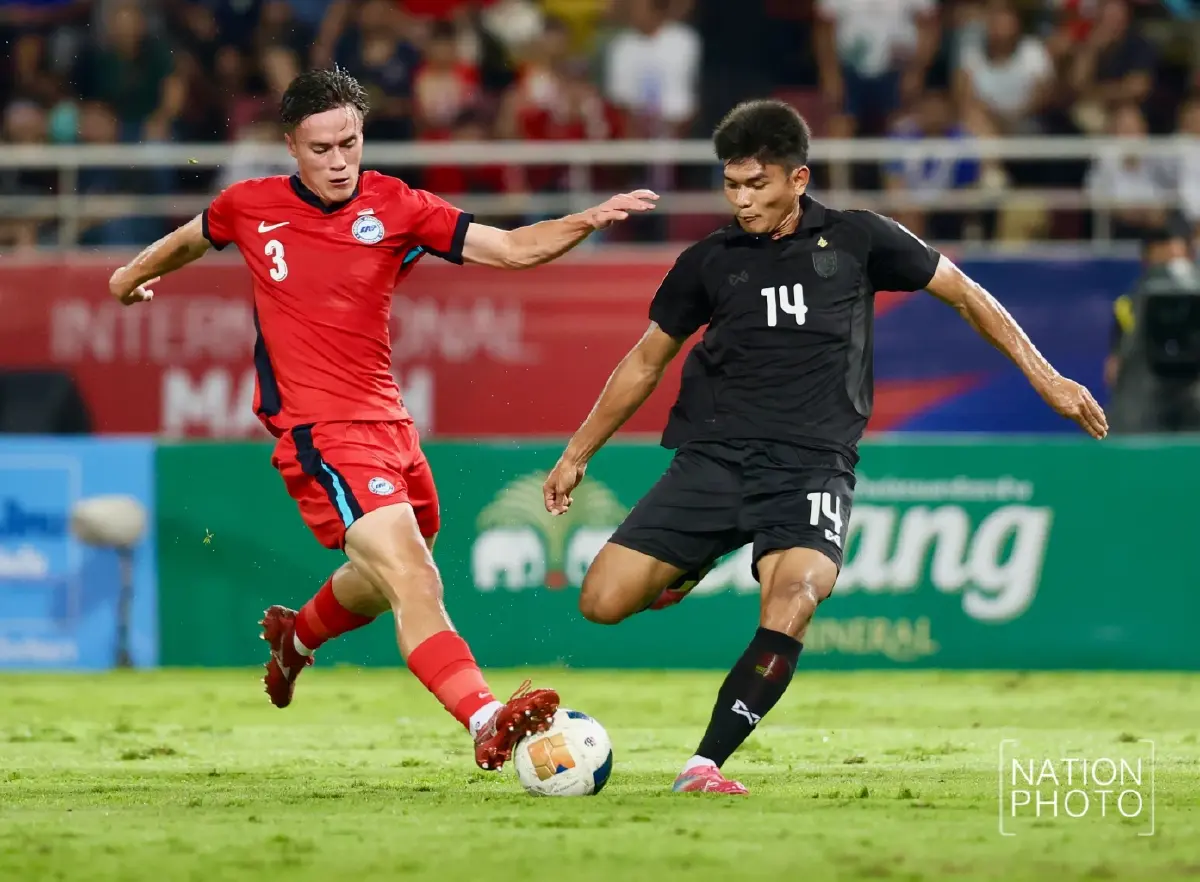 3 แต้มอุ่นเครื่อง! ไทย เฉือนชนะ สิงคโปร์ 3-2 ศึกคัดเลือก เอเชียน คัพ