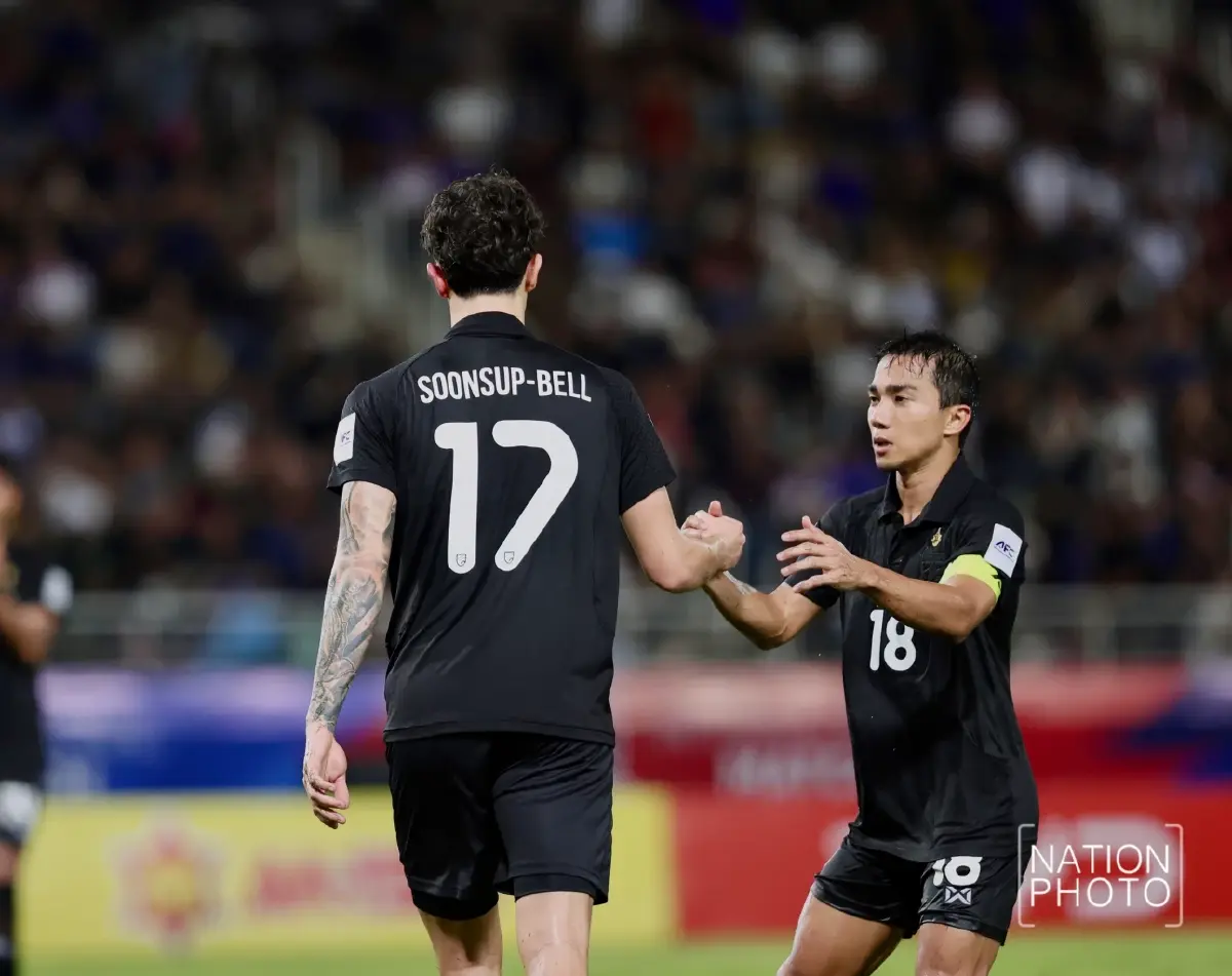 3 แต้มอุ่นเครื่อง! ไทย เฉือนชนะ สิงคโปร์ 3-2 ศึกคัดเลือก เอเชียน คัพ