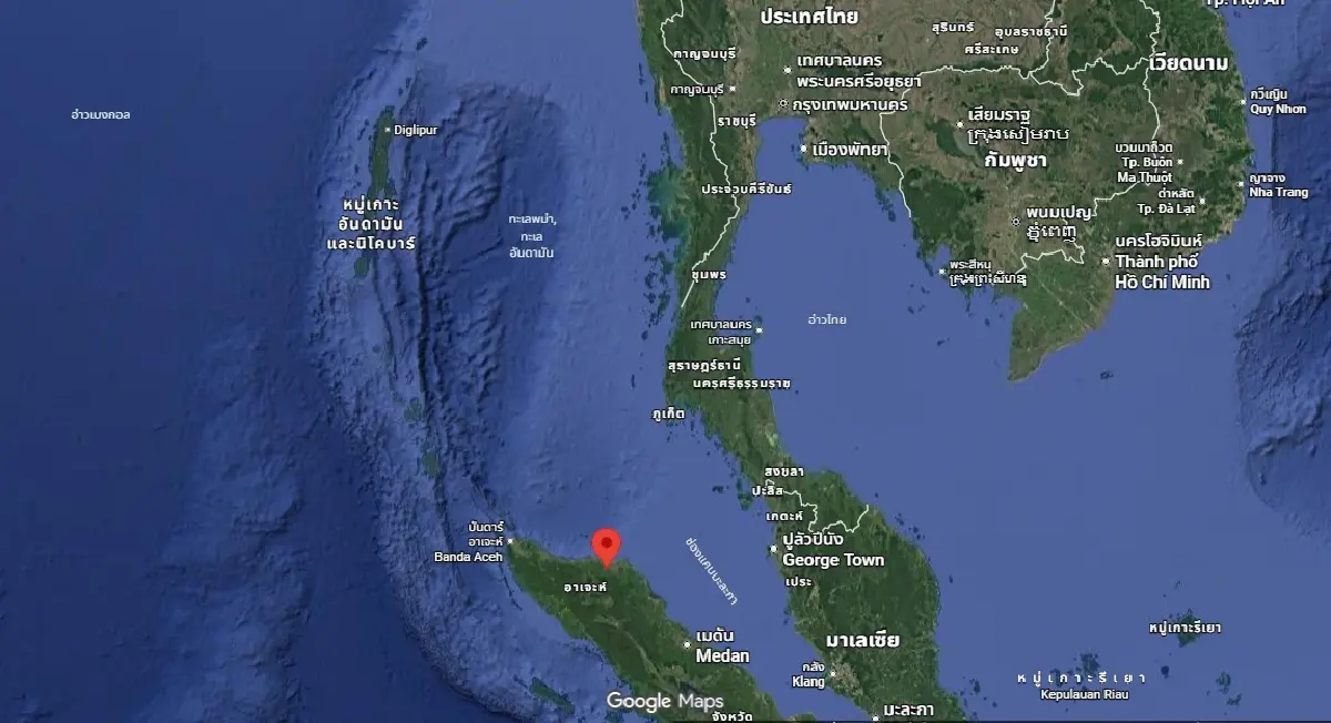 จับตาแผ่นดินไหวล่าสุด จุดศูนย์กลางเกาะสุมาตรา ใกล้ภาคใต้ ภูเก็ต
