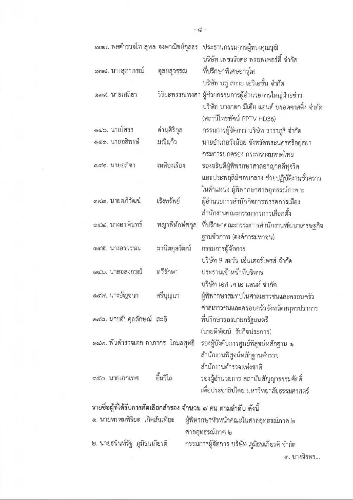 เช็คเลย! 150 ชื่ออบรมหลักสูตร พตส.16 ของ กกต. นักการเมือง-ขรก.พรึบ