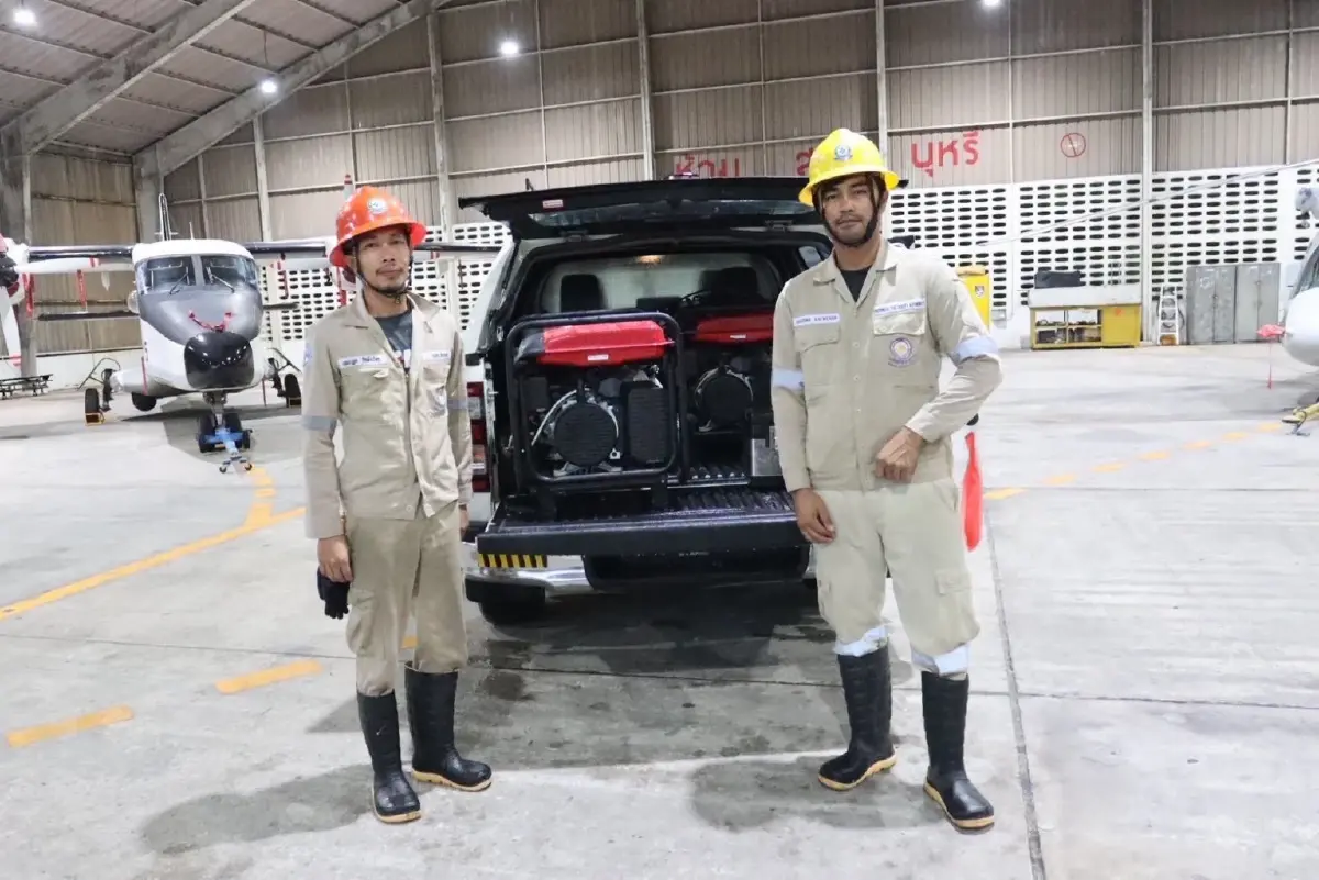 PEA ส่งเครื่องปั่นไฟสำรอง เสริมทัพ รพ. ศูนย์พักพิง มั่นใจไฟไม่ดับ