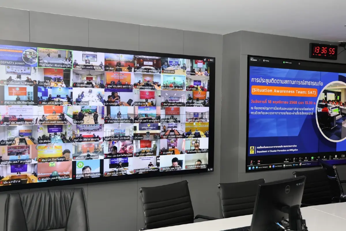 ปภ. สั่งเร่งระบายน้ำ 'เจ้าพระยา' พร้อมเตือน 5 จังหวัดใต้ รับมือฝนถล่ม