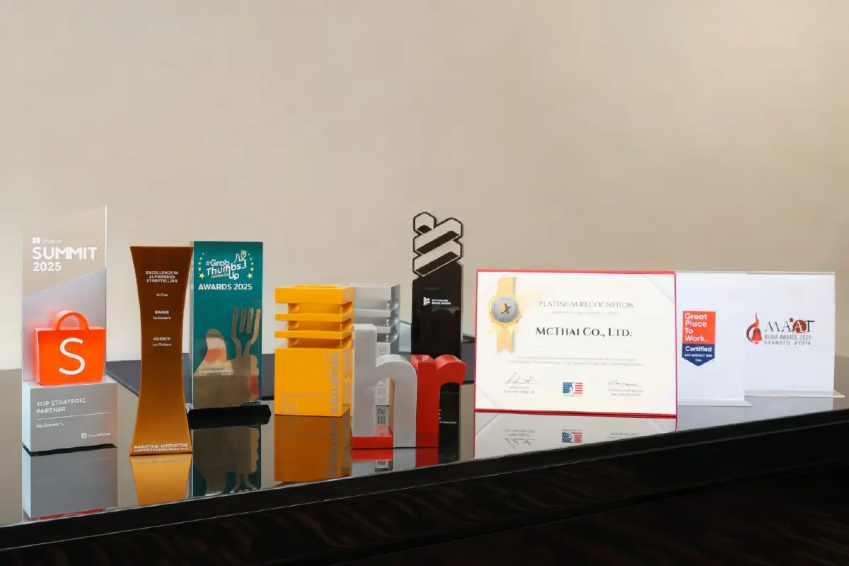 แมคโดนัลด์ ประเทศไทย ฉลอง 40 ปี คว้ารางวัลแห่งความภาคภูมิใจจากหลายสถาบัน