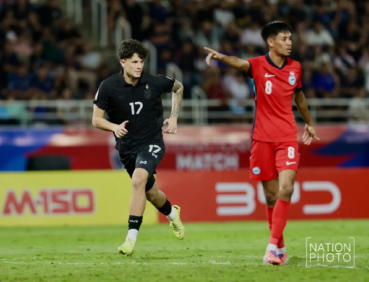 3 แต้มอุ่นเครื่อง! ไทย เฉือนชนะ สิงคโปร์ 3-2 ศึกคัดเลือก เอเชียน คัพ