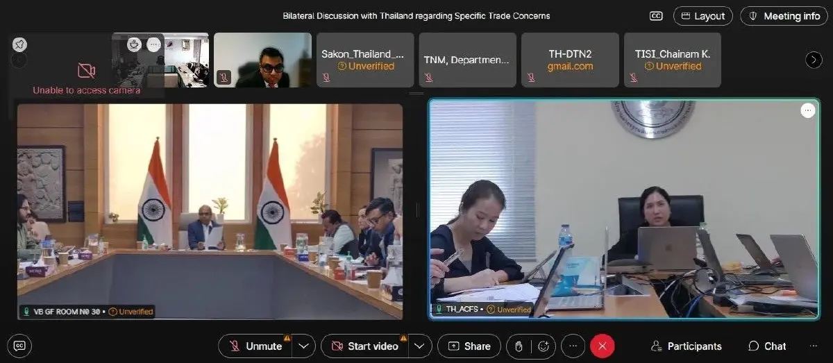 ไทย–อินเดีย  เคลียร์ มาตรฐาน SPS   การค้าสินค้าเกษตร  พืช ปศุสัตว์ ประมง