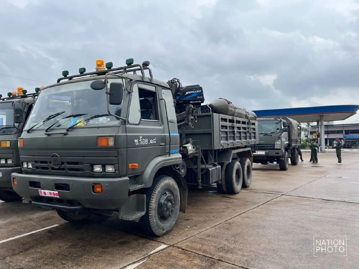 ทหารช่างราชบุรี นำเรือ-กำลังพล เสริมทัพช่วยหาดใหญ่น้ำท่วมหนัก