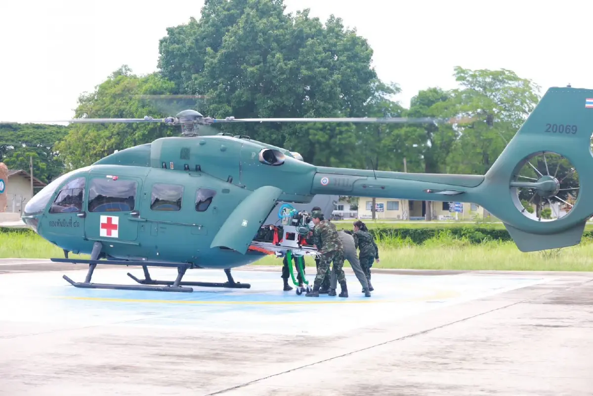 กองทัพภาค 2 สั่งเฮลิคอปเตอร์ ฮ.ท.145 ลุยน้ำท่วมภาคใต้