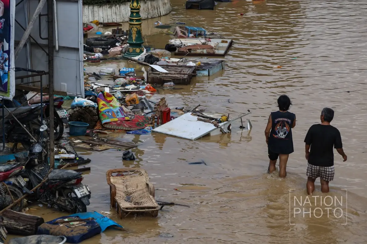 น้ำลดแล้ว! เปิดภาพความเสียหาย 'น้ำท่วมหาดใหญ่' บ้านเรือนพังหนัก