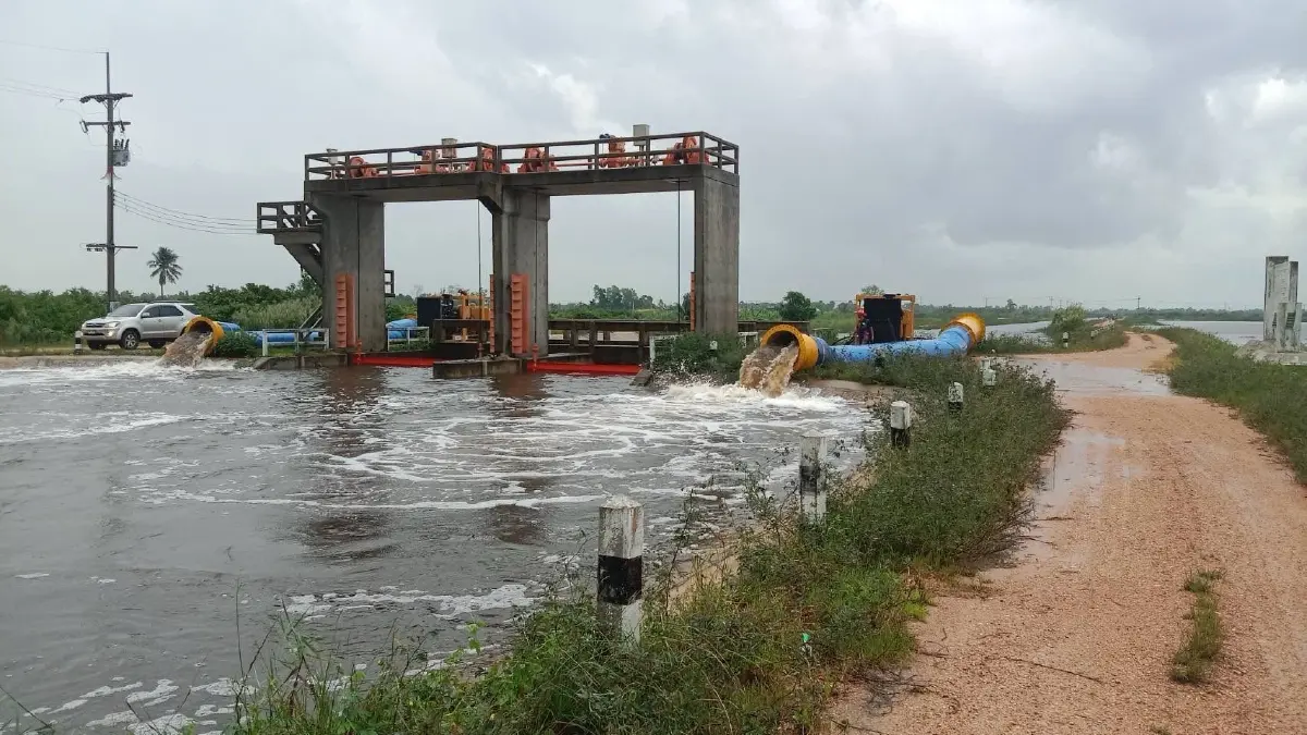 น้ำท่วมภาคใต้ กรมชลฯ ชี้ พื้นที่ลุ่มต่ำ ทะเลสาบสงขลา  เฝ้าระวังพิเศษ