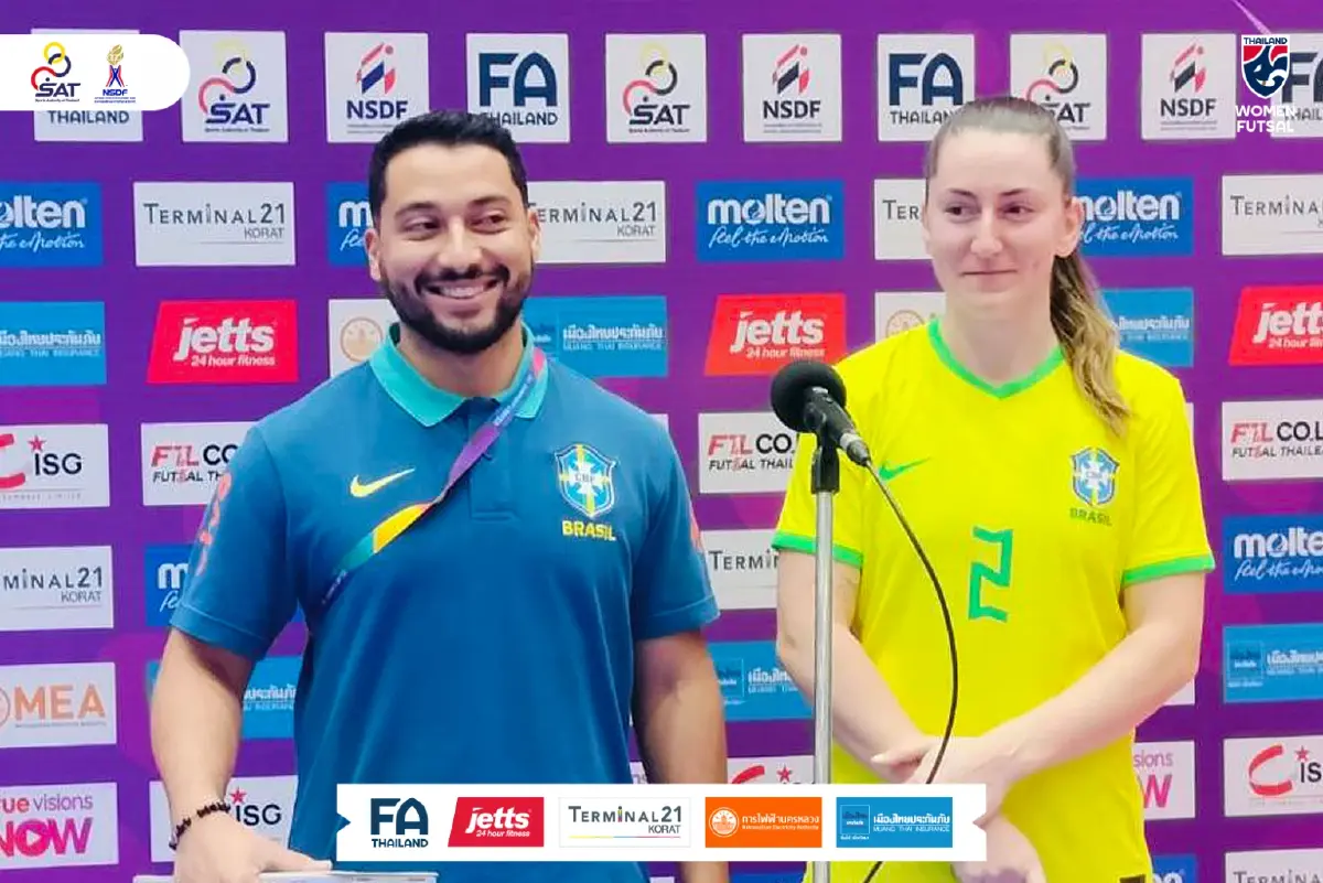 LIVE ถ่ายทอดสดฟุตซอล ทีมชาติไทย พบ บราซิล Women’s Championship 2025