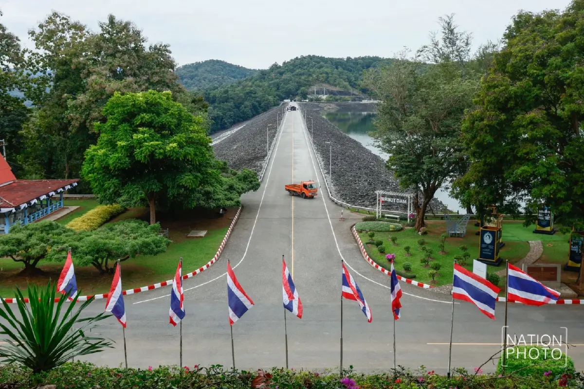 “เขื่อนสิริกิติ์” ใกล้เต็มความจุ ปริมาณน้ำ 97% ระบายน้ำเพิ่มรับมือ “คัลแมกี”