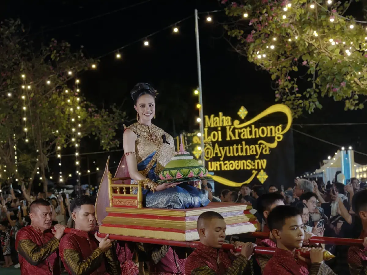 ‘Maha Loi Krathong’ ลอยกระทงอยุธยา เลอค่าน้อมรำลึกพระพันปีหลวง