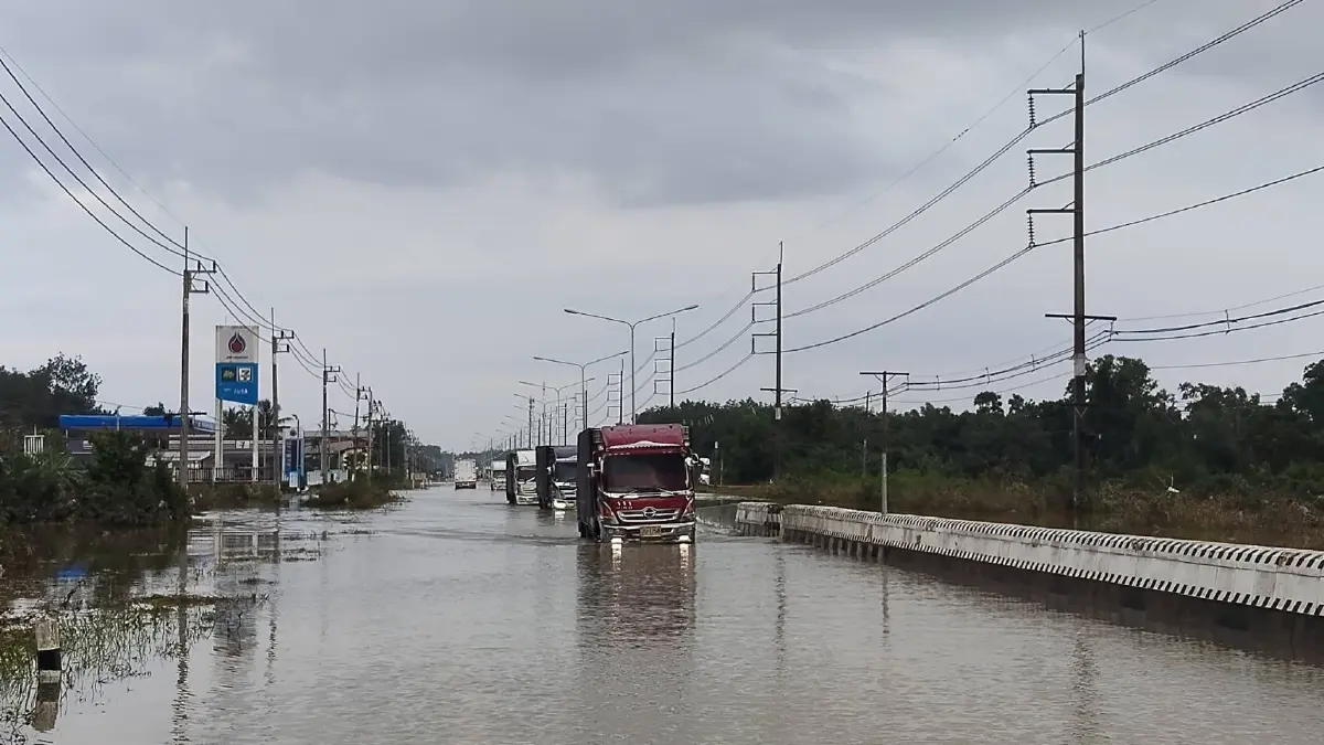 น้ำท่วมสงขลา น้ำเริ่มลดแล้ว พิกัดล่าสุด อำเภอจะนะ จุดไหนยังวิกฤต
