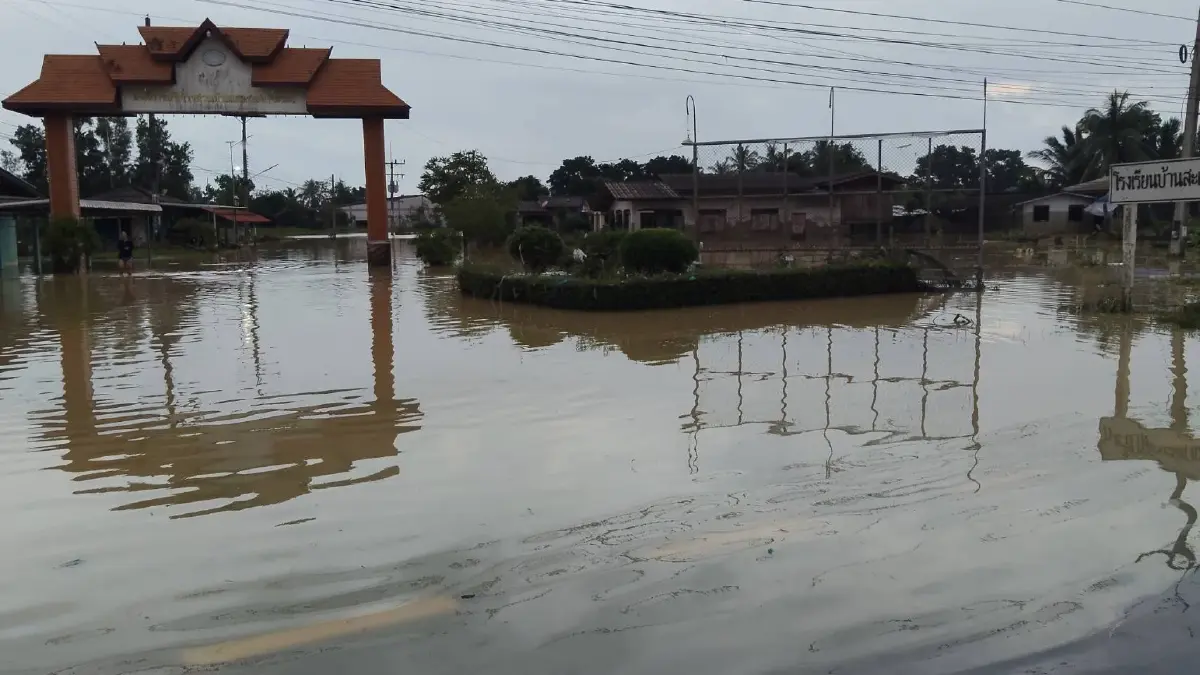 น้ำท่วมสงขลา น้ำเริ่มลดแล้ว พิกัดล่าสุด อำเภอจะนะ จุดไหนยังวิกฤต