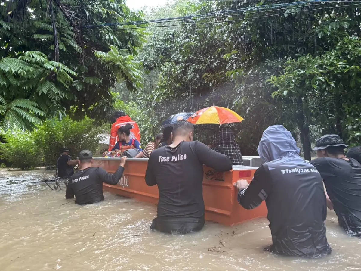 น้ำท่วมยะลา น้ำลดไม่ทันไร 'ฝนถล่มซ้ำ' มวลน้ำจ่อพื้นที่เศรษฐกิจ