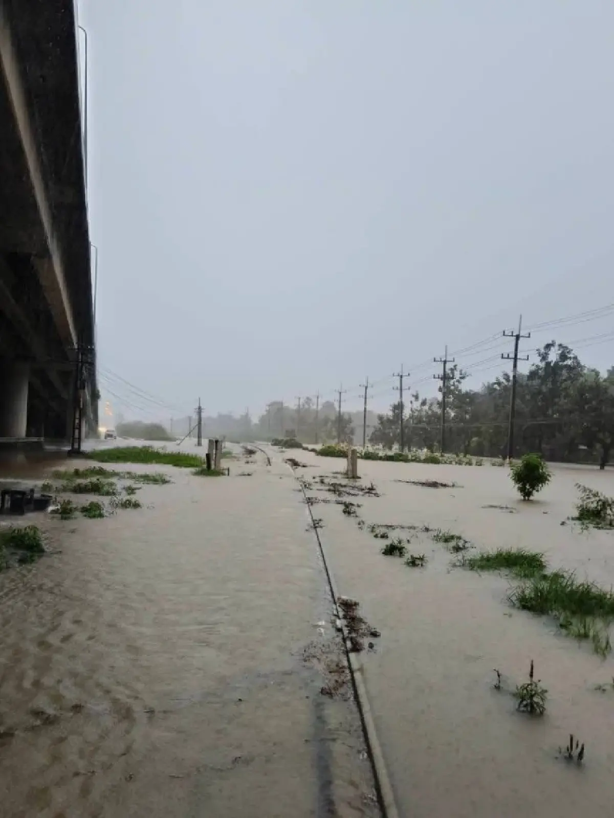 น้ำท่วมภาคใต้ ปิดเส้นทางรถไฟ ช่องเขา-ร่อนพิบูลย์ ปรับเดินรถ 6 ขบวน