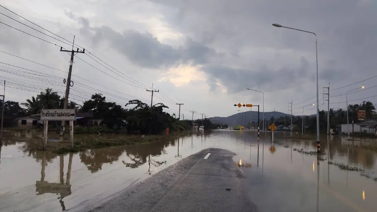 น้ำท่วมสงขลา น้ำเริ่มลดแล้ว พิกัดล่าสุด อำเภอจะนะ จุดไหนยังวิกฤต