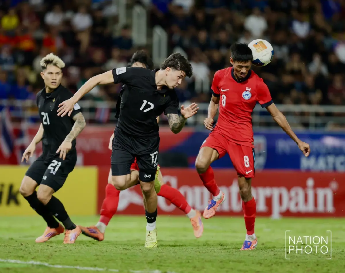 3 แต้มอุ่นเครื่อง! ไทย เฉือนชนะ สิงคโปร์ 3-2 ศึกคัดเลือก เอเชียน คัพ