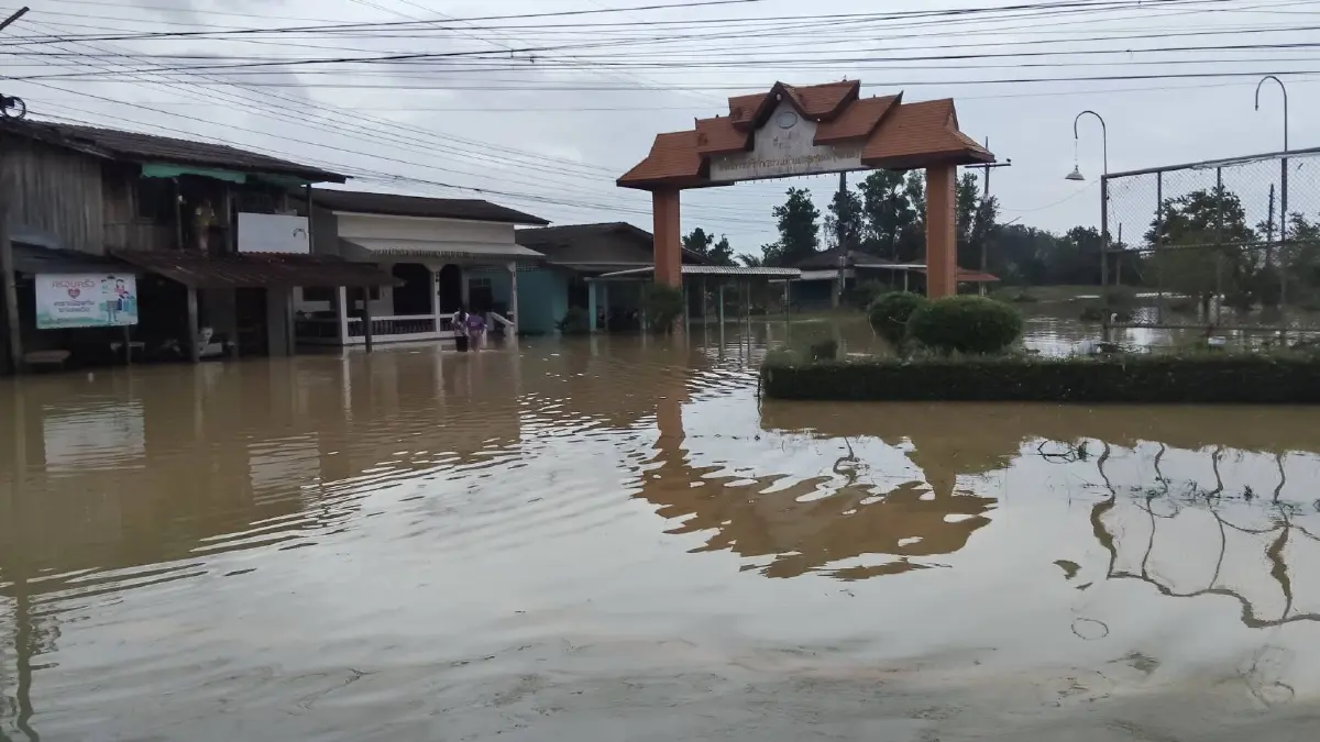 น้ำท่วมสงขลา น้ำเริ่มลดแล้ว พิกัดล่าสุด อำเภอจะนะ จุดไหนยังวิกฤต