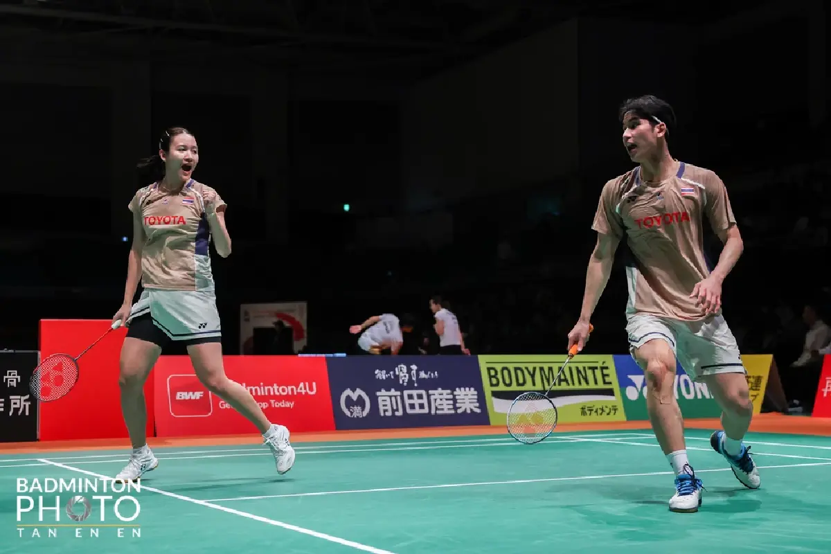 ผลแบดมินตัน บาส-เฟม ชนะ โนแอล-มูนา 2-0 เกม เข้ารอบ Japan Masters 2025