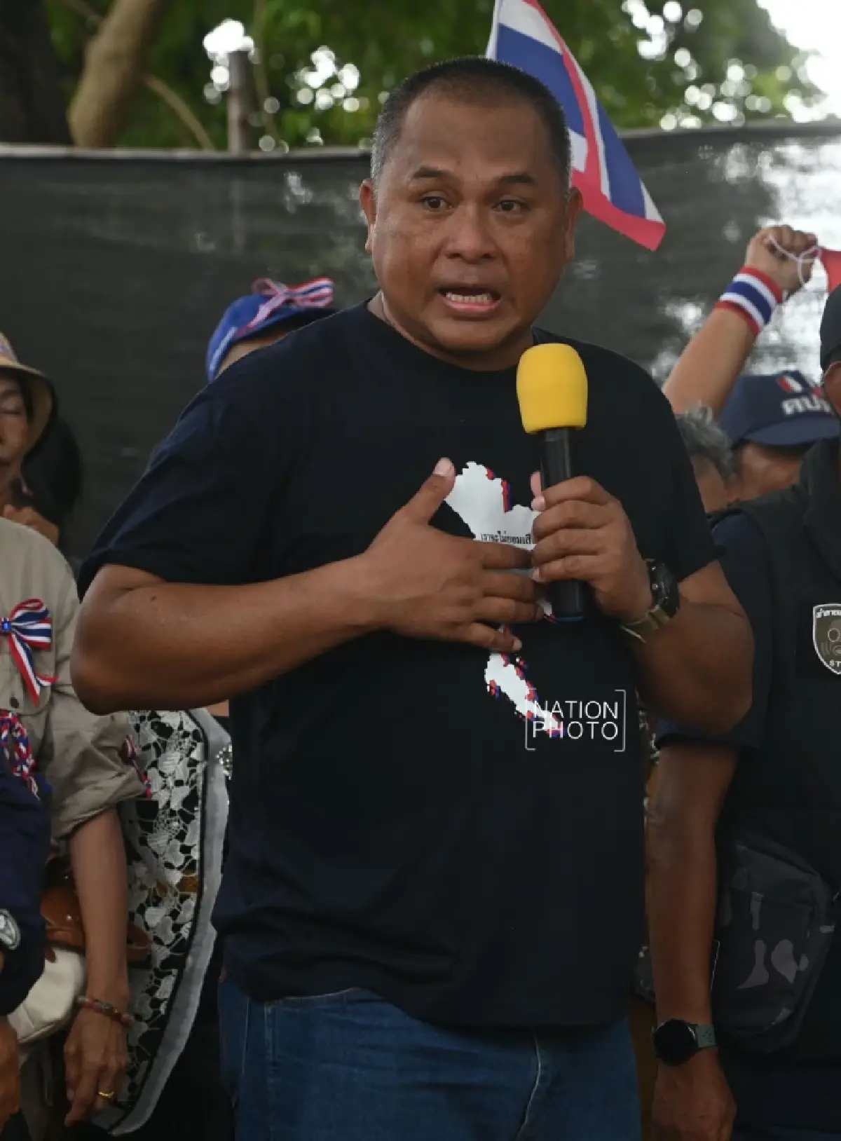 'พื้นที่นี้คือของคนไทย' คปท. ลงพื้นที่หนองจาน ให้กำลังใจเจ้าหน้าที่