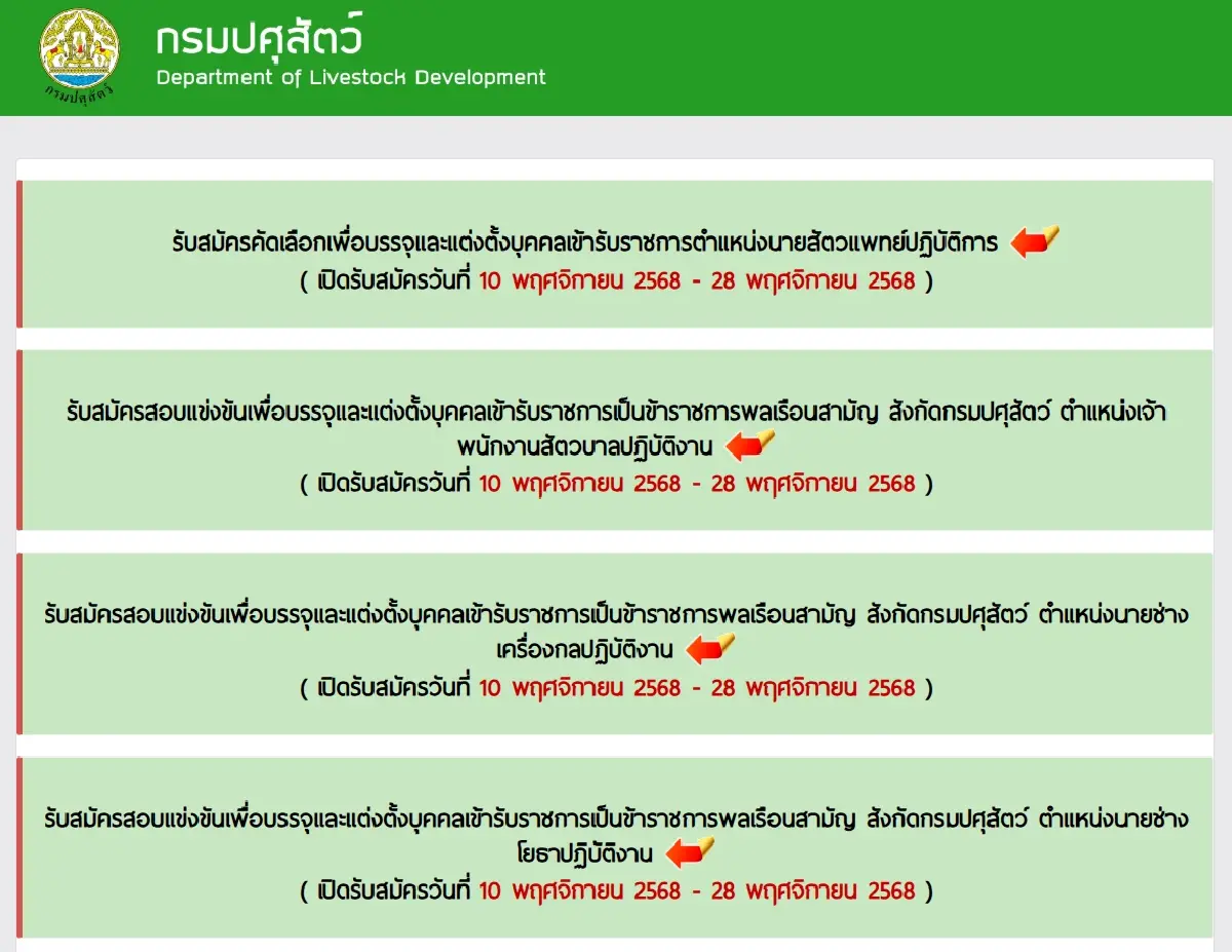 ‘งานราชการ 2568’ ไม่ต้องผ่านภาค ก. รับ 86 อัตรา เข้าง่าย รายได้มั่นคง