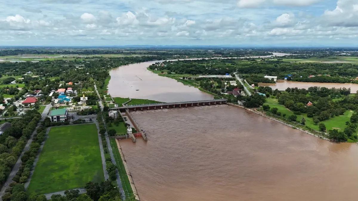 เขื่อนเจ้าพระยา ระบายน้ำ 2,880 ลบ.ม./วินาที น้ำเหนือลดต่อเนื่อง