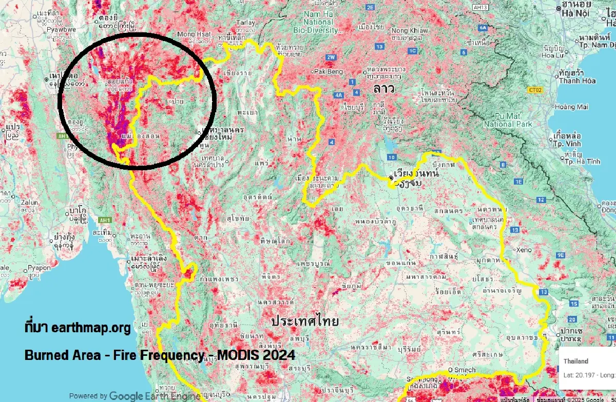 ไฟป่าแปลงใหญ่สุดในเอเชียอาคเนย์ตอนบน: มลพิษข้ามแดนที่ยังไม่มีทางแก้