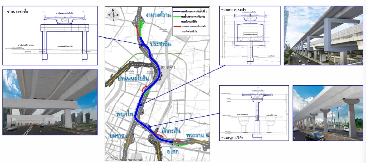 เปิดแบบสร้าง 'Double Deck' ทางด่วนชั้นที่ 2 แลกสัมปทาน 22 ปี