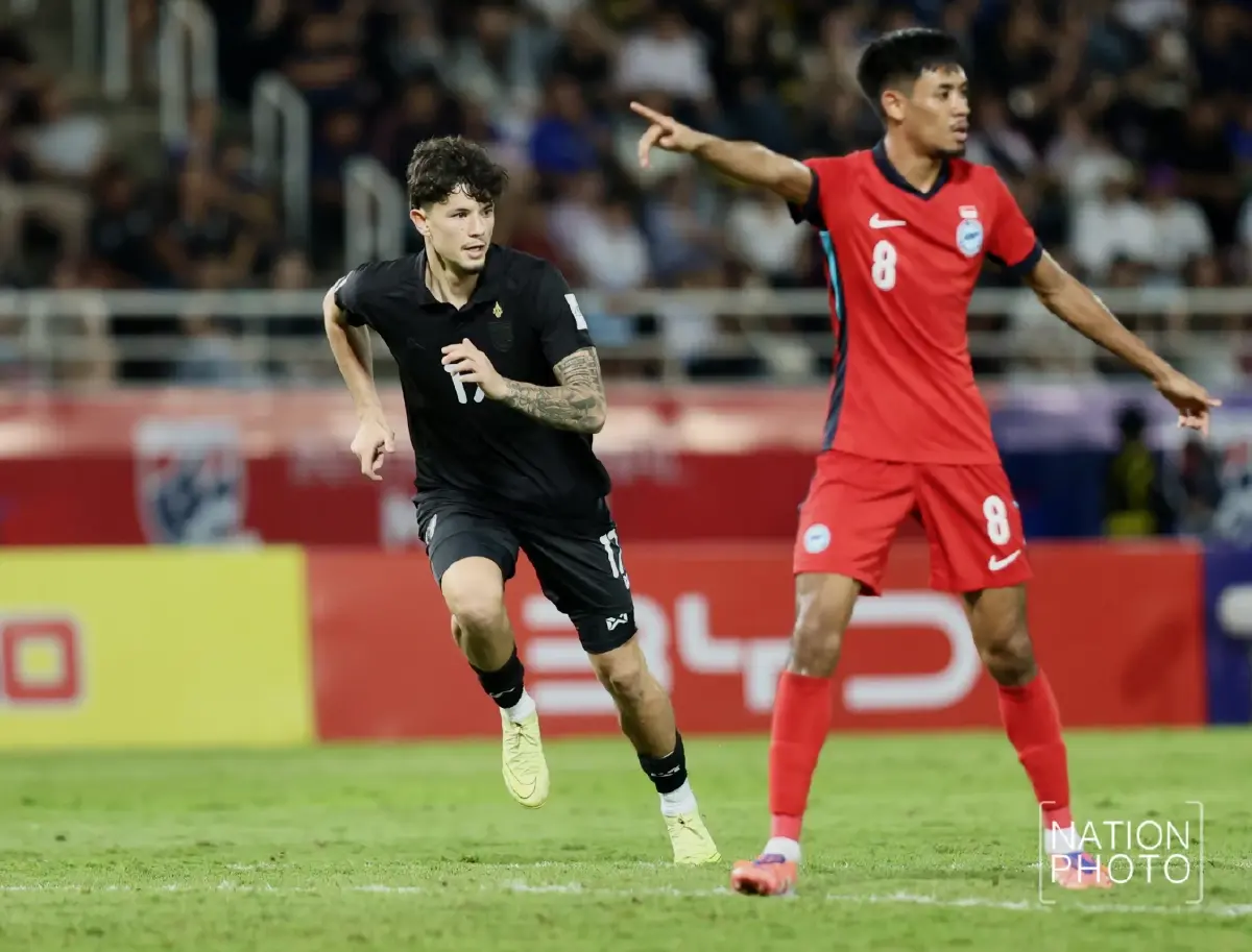 3 แต้มอุ่นเครื่อง! ไทย เฉือนชนะ สิงคโปร์ 3-2 ศึกคัดเลือก เอเชียน คัพ