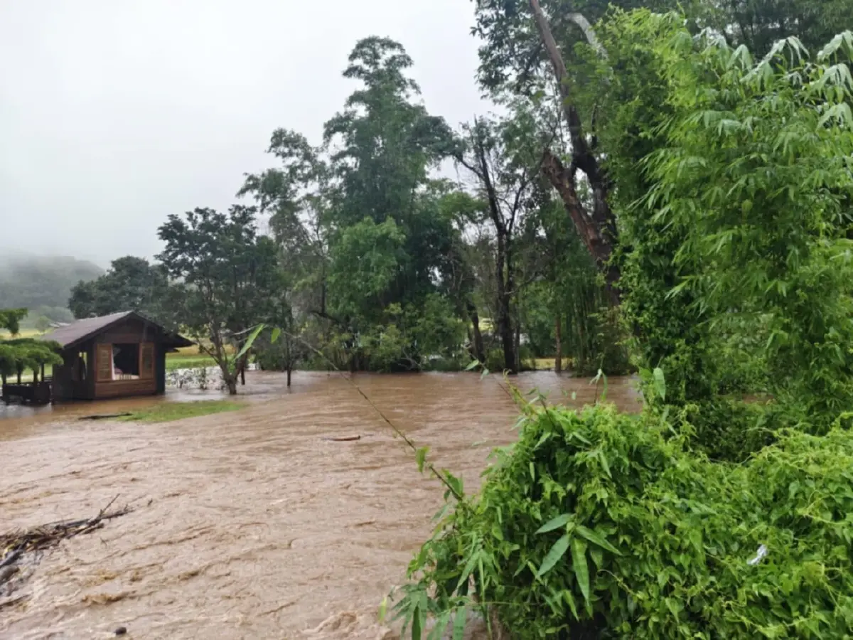 ด่วน ฝนตกหนัก ดอยอินทนนท์ น้ำป่าถล่ม แม่กลางหลวง นาขั้นบันไดจมมิด